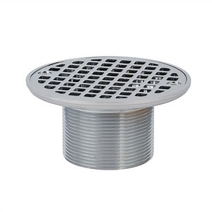 [Hot Item] Desagüe de ducha de soldadura de PVC con colador de acero inoxidable con conexión de cubo de PVC de 3 pulgadas