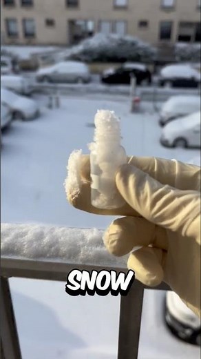 Snow under the microscope 🔬😱