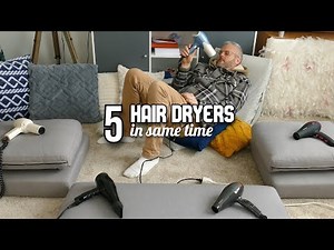 #798, Relax with 5 HAIR DRYERS, relaxing sound to sleep