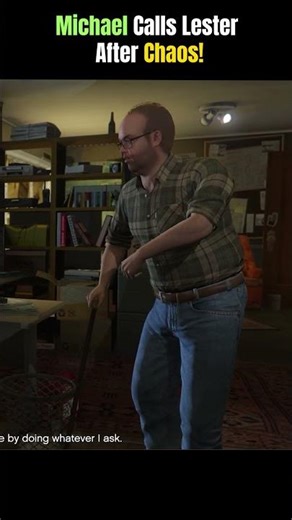 GTA V - Michael Calls Lester After Chaos! #gta5 #gta #technogamerz #gtav #games
