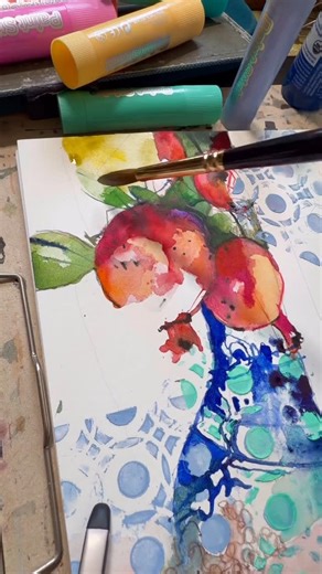 Paul Wang on Instagram: "In the mood for spring festival and very eager to try out my new Tempera paint sticks. @suhitasketch first introduced these fun paint sticks last year in Poznan and I was instantly hooked. They are actually designed for children but I think adults will find them really fun to use too. Super quick dry and very portable when you want to bring them outdoors. I am now testing their lightfastness and archival quality. They are definitely coming with me to Vietnam. #watercolor