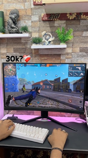 MY PC HANDCAM😱 HOW TO PLAY FREE FIRE 🖥️🔥 #freefire #shorts #ronnielive #pcsetup ​⁠​⁠‪@RaiStar‬