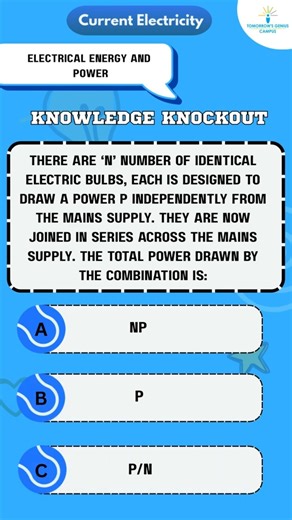 Test Your Concepts: Electrical Energy & Power MCQs | Current Electricity #youtubevideo