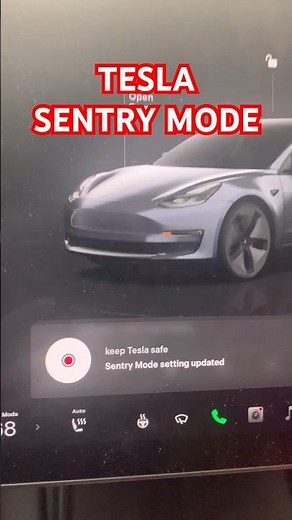 Tesla Sentry Mode Command #tesla #modely #model3 #sentrymode #car #ev #music #shorts #electric #auto