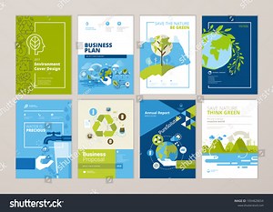 Set Brochure Annual Report Cover Design Stock Vector (Royalty Free) 1094828654 | Shutterstock
