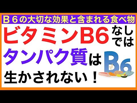 ビタミンB6の効果/ビタミンB6を含む食べ物/ビタミンB6サプリ［ビタミンB6/効果/サプリ］