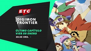 6.9K views · 350 reactions | ¡ATENCIÓN AMIGOS DE ETC! El último capítulo de Digimon Frontier será emitido HOY (Viernes 9 de febrero) a las 20:30 hrs. Ademas, tendremos una mini-maraton de los 5 últimos capítulos el domingo 11 a las 19:30 hrs ❤️ ¡No se lo pierdan!  | ETC TV | Facebook