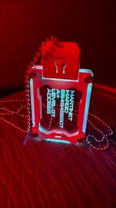 Cyberpunk Military LED Dog Tag/arctic White/personalized/led Changes up to 7 Colors/rechargeable USB Cord Included! - Etsy