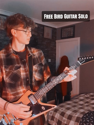 Free Bird Guitar Solo Cover 🎸 #guitar #viral #music #freebird #fyp