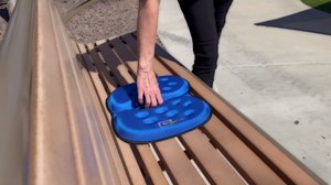 LITE Travel Gel Foam Cushion | Back Pain, Sciatica, Pressure Relief | Relieves Tailbone Discomfort, Promote Healthy Posture | Ergonomic Comfort | Car, Commute, Airplane and Travel - Red