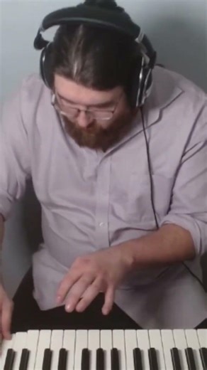 Grooving rhythmic piano solo over original loop