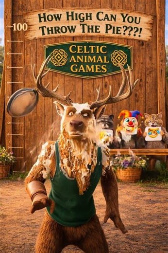 🥧🍀 Celtic Animal Games | Pie Throwing Event | Gravity Wins