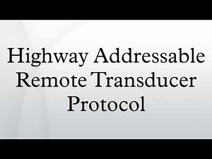 Highway Addressable Remote Transducer Protocol
