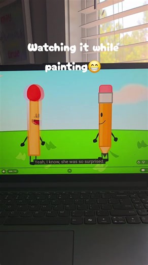 Watching bfdi cause alot of people said to watch it #Doey #PoppyPlaytime #Bfdi #Painting #fnaf