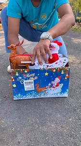 RC Santa Claus Safari Sleigh with Reindeer gift Box Unboxing & Outdoor😍 | Dehati Gaming