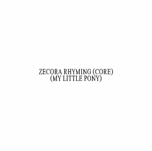 Understanding Imperfect Rhymes in Zecora's Speech