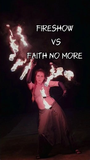 Fireshow Dance Vs Faith no more - Path of Glory. Dancing with Fire Fans at Batumi Boulevard, Georgia