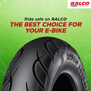 Ralco e-bike tyres boast of a special tread design and superior compounding technology to ensure reduced braking distance that in turns gives more control to the rider. #TreadNewPaths of EV convenience with Ralco Tyres, the largest manufacturer of e-bike tyres in India. For enquiries visit: https://www.ralcotyres.com/catalog.php | Ralco tyres
