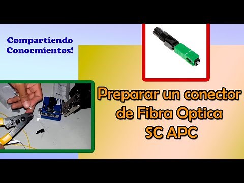 Preparar un conector de Fibra Óptica SC APC