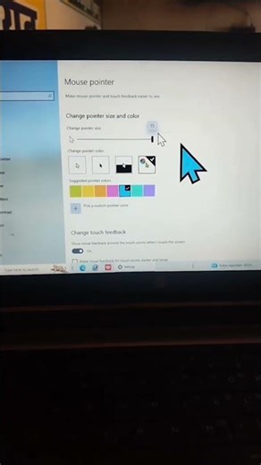 change mouse pointer size & colors 👍🏻💯#mouse #mousepointer