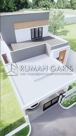 Desain Rumah Modern Minimalis 2 Lantai 10x24 meter | Simple House |