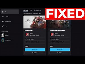 How To Fix Crimson Desert Not Launching From Epic Games Launcher