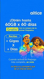 New Prepaid offer - altice