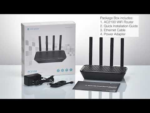 How to set up rock space AC 2100 WiFi Router