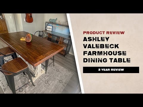 Stylish & Sturdy? | Ashley Valebeck 36” Farmhouse Counter Table Review
