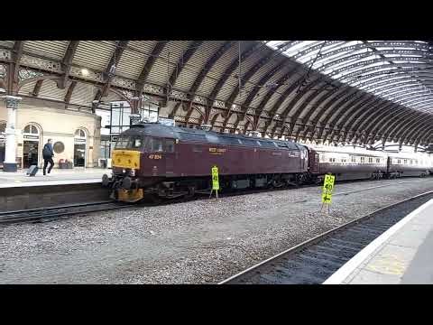 Rail enthusiast train at York