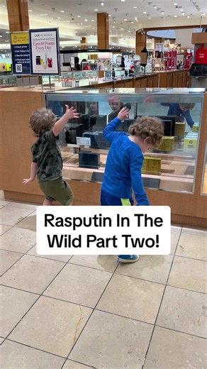 Rasputin Just Dance — Toddlers Mimic Dance Moves (Twins)