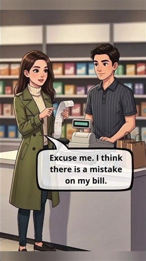 🛒 Fixing a Wrong Bill in English! | Easy Shopping Conversation for Beginners