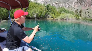 3.4K views · 60 reactions | California anglers: We spent some time mostly filming at Convict Creek on Friday, but took a ride to the back of Convict Lake and found lots of water coming into the lake - and also a lot of debris. This fish was caught at the inlet on Orange Deluxe salmon eggs under a float. | Pautzke Bait Company | Facebook