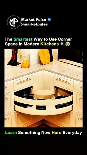 The Smartest Way to Use Corner Space in Modern Kitchens 🍳🤯