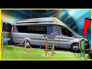 Thor 300 Mile Range ELECTRIC CAMPER VAN & Airstream eStream Self Propelled Towable