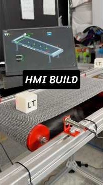 Building an HMI for our conveyor system! #plc #automation #engineering #robotics #electronics