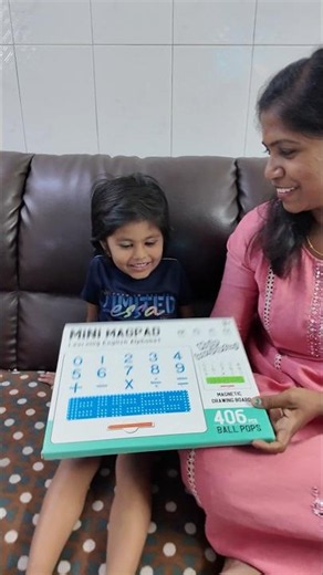 Pranitha-க்கு Surprise Gift 😍🎁 | Magic Magnetic Number Pad ✨ #shorts #familyvlog #pranitha