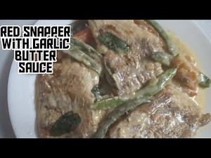 Red Snapper Recipe with garlic butter sauce || 15 minutes cooking time without oven