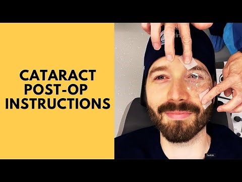 Cataract Surgery Post-Op Care Instructions