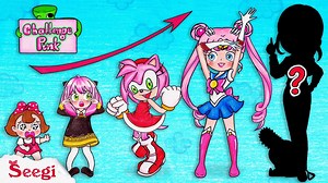 36K views · 870 reactions | https://www.youtube.com/@Seegichannel Anya Forger, Sailor Moon, Amy Sonic Boom | Growing Up Challenge | Seegi Channel | Stop Motion Paper ASMR | Facebook