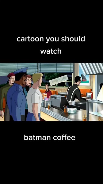 Batman and Coffee: A Perfect Blend in a Café Setting