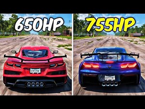 FH5 DRAG RACE! CORVETTE Z06 Vs CORVETTE ZR1