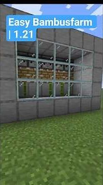 Easy Bambusfarm | 1.21 #minecraft #gaming #wollo #bambusfarm