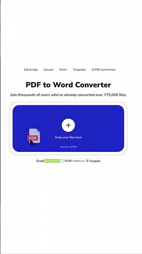 How to Convert PDF to Word in Seconds ⚡ #howto #pdfconverter #pdftips #pdftools #website #tutorial