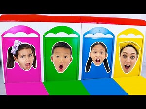 Secret Color Rooms Adventure with Ellie Andrea and Kaden - Videos For Kids