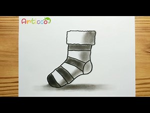 EASY REALISTIC SOCK | TUTORIAL DRAWING