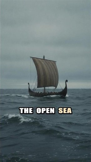 How did Vikings navigate the open sea?