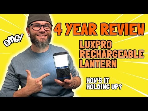 4 Year Review - LUXPRO Rechargeable Lantern with Light Diffuser Lens