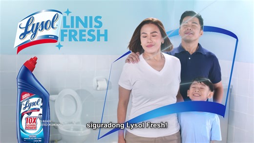 Make your toilet Lysol Linis, Lysol Fresh! Lysol Toilet Bowl Cleaner kills up to 99.9% of germs based on representative germs tested and cleans stains 10x better vs Brand X tested on limescale, so it helps you keep your toilet fresh! #LysolLinisLysolFresh #LysolTBC ASC Ref. Code: R0249N121525L