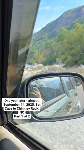 Bat Cave to Chimney Rock, NC, nearly a year since Helene. So much devastation remains, so much of this drive is unrecognizable. This is part 1 of 2. #helene #chimneyrocknc #batcave #lifeathelenspace | Helen Pace